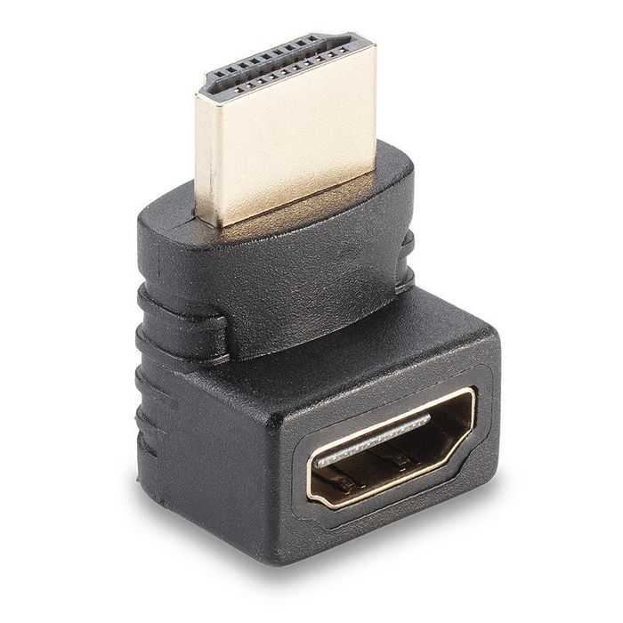 ADAPTATEUR HDMI FEMELLE VERS MALE 90° ADAPTATEUR HDMI FEMELLE VERS MALE 90°