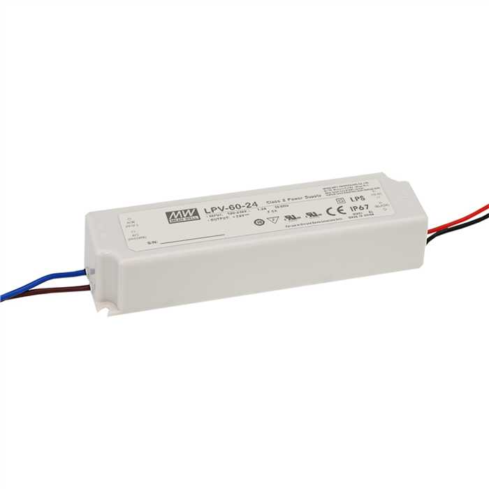 ALIMENTATION LED 24V 60W NON DIMMABLE IP67 ALIMENTATION LED 24V 60W NON DIMMABLE IP67