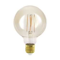 AMPOULE LED G95 FILAMENT E27 4W 822 AMBRE