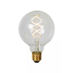 AMPOULE LED G95 FILAMENT TORSADE E27 4,9W 827 CLAIR DIM