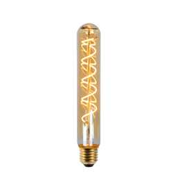 AMPOULE LED TUBE T32 FILAMENT SPIRALE E27 5W 822 AMBRE DIM