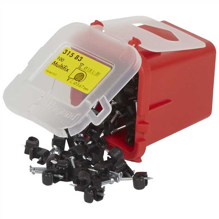 ATTACHE A CLOU 5-7 MULTIFIX NOIR (100PC) ATTACHE A CLOU 5-7 MULTIFIX NOIR (100PC)