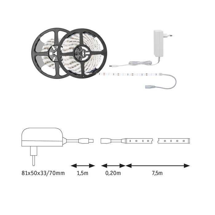BANDEAU LED STRIP "SIMPLED" EN KIT 3W/M 865 7,5M BANDEAU LED STRIP "SIMPLED" EN KIT 3W/M 865 7,5M
