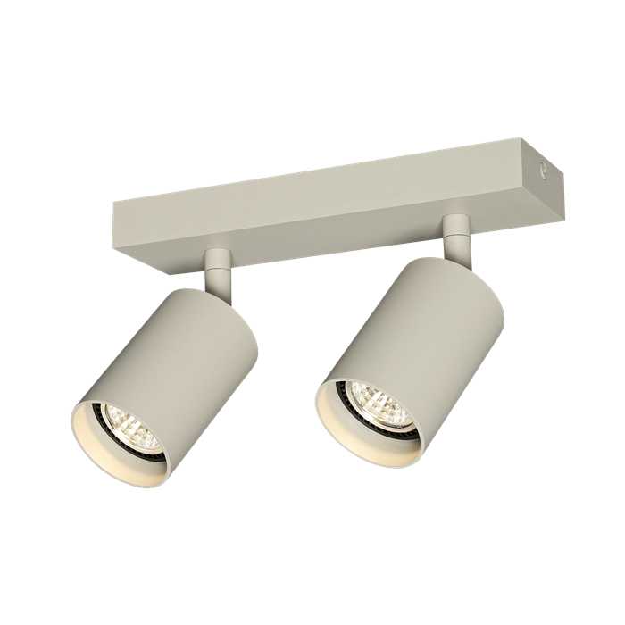 BARRE DE SPOT "TABOO" 2XGU10 BEIGE BARRE DE SPOT "TABOO" 2XGU10 BEIGE