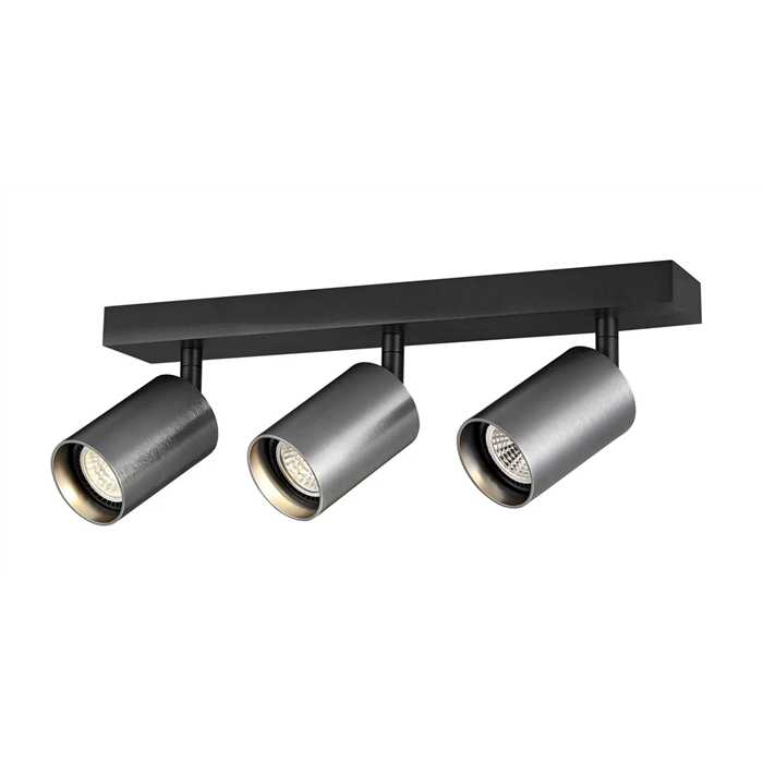 BARRE DE SPOT "TABOO" 3XGU10 NOIR/ALU BARRE DE SPOT "TABOO" 3XGU10 NOIR/ALU