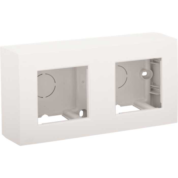 BOITE APPARENTE DOUBLE BLANC BOITE APPARENTE DOUBLE BLANC