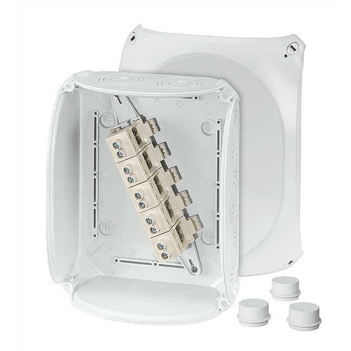 BOITE DE DERIVATION 16-25MM² AVEC BORNIER BOITE DE DERIVATION 16-25MM² AVEC BORNIER