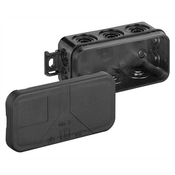 BOITE DE RACCORDEMENT MINI 25-L IP55 NOIR BOITE DE RACCORDEMENT MINI 25-L IP55 NOIR