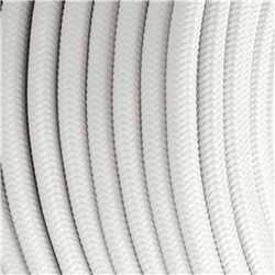 CABLE TEXTILE BLANC 2X0,75MM 5M