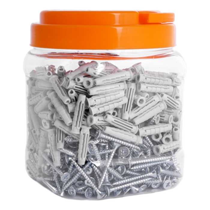 CHEVILLE PA6 T6 6X30MM + VIS PZ (300PC) CHEVILLE PA6 T6 6X30MM + VIS PZ (300PC)