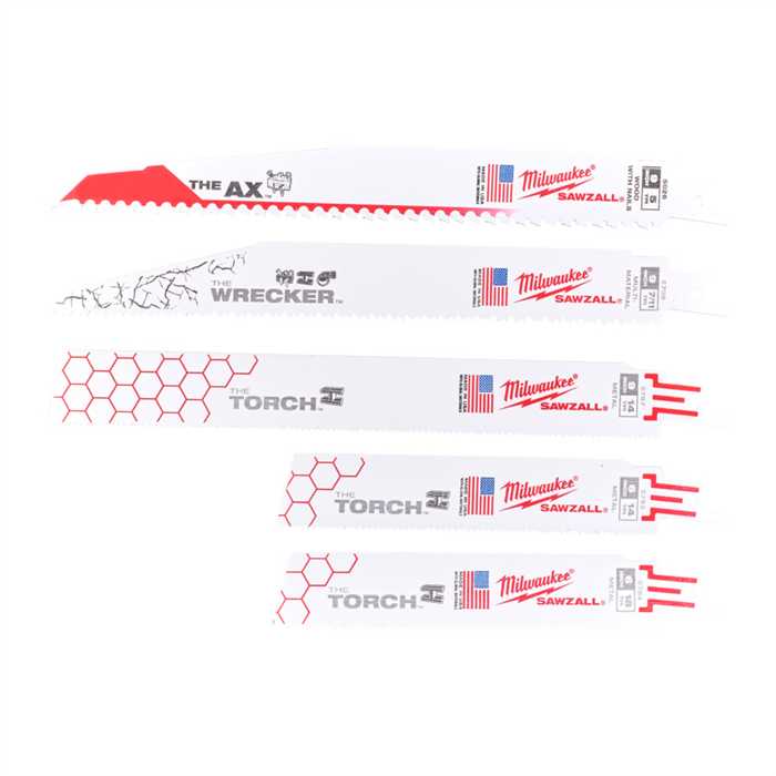 COFFRET LAMES DE SCIES SABRE (5PC) COFFRET LAMES DE SCIES SABRE (5PC)