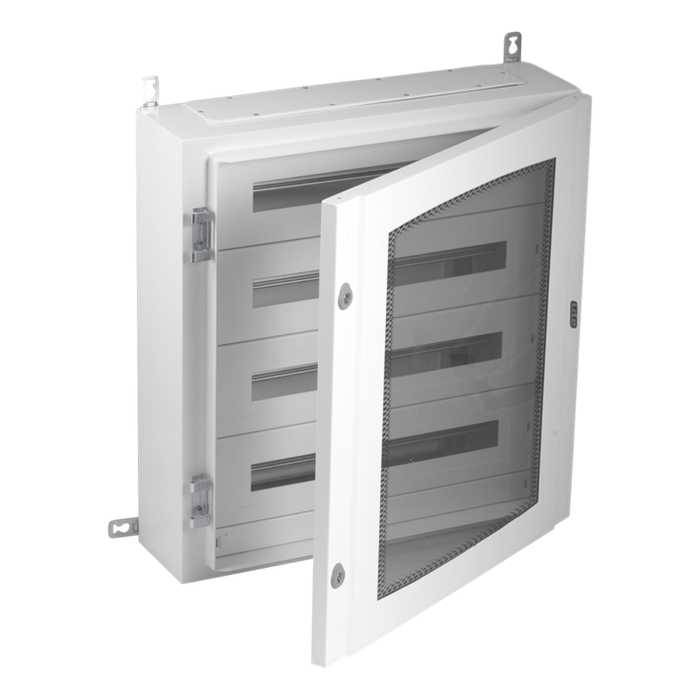 COFFRET METALLIQUE IP65 96 MODULES TRANSPARENT 4R COFFRET METALLIQUE IP65 96 MODULES TRANSPARENT 4R