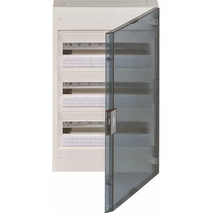 COFFRET VEGA 3 RANGEES 54 MODULES PORTE TRANSPARENTE COFFRET VEGA 3 RANGEES 54 MODULES PORTE TRANSPARENTE