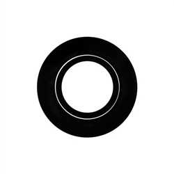 COLLERETTE SPOT "LED'UP UNIVERSAL" RONDE ORIENTABLE NOIR