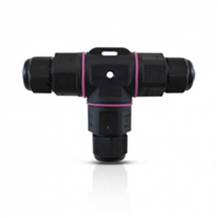 CONNECTEUR ETANCHE FORME T IP68 450V NOIR 3 FILS CONNECTEUR ETANCHE FORME T IP68 450V NOIR 3 FILS