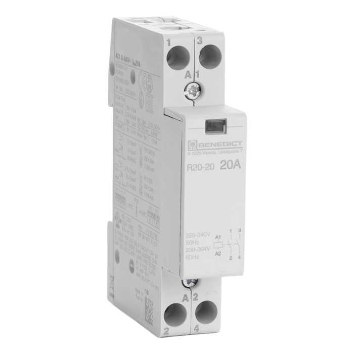 CONTACTEUR MODULAIRE 20A 230VAC 2NO CONTACTEUR MODULAIRE 20A 230VAC 2NO
