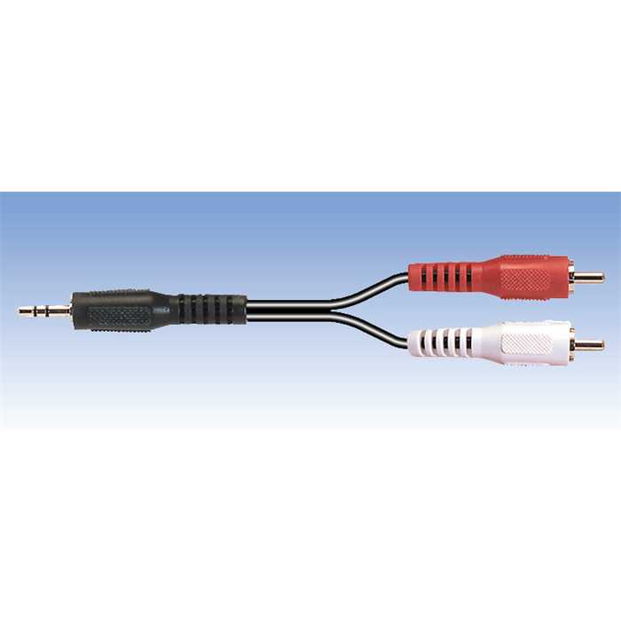 CORDON AUDIO 3.5 MM + 2 X RCA MALE CORDON AUDIO 3.5 MM + 2 X RCA MALE