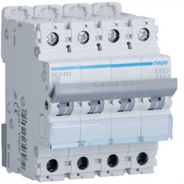 DISJONCTEUR 6KA 3P+N 63A 4M COURBE C DISJONCTEUR 6KA 3P+N 63A 4M COURBE C