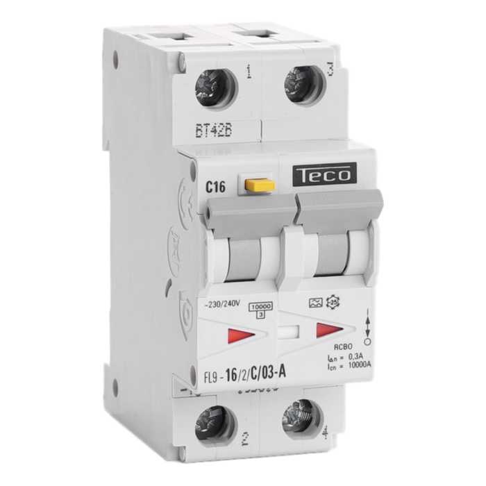 DISJONCTEUR DIFFERENTIEL TC 1P+N 16A 300MA10kA C DISJONCTEUR DIFFERENTIEL TC 1P+N 16A 300MA10kA C