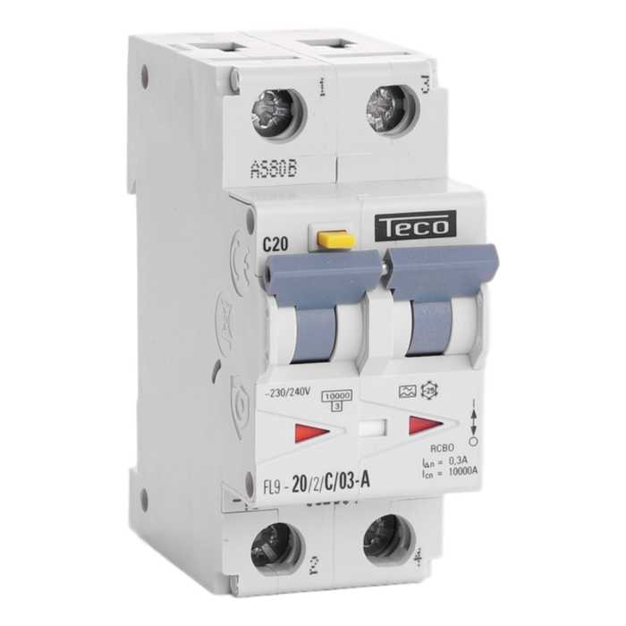 DISJONCTEUR DIFFERENTIEL TC 1P+N 20A 300MA 10kA COURBE C DISJONCTEUR DIFFERENTIEL TC 1P+N 20A 300MA 10kA COURBE C