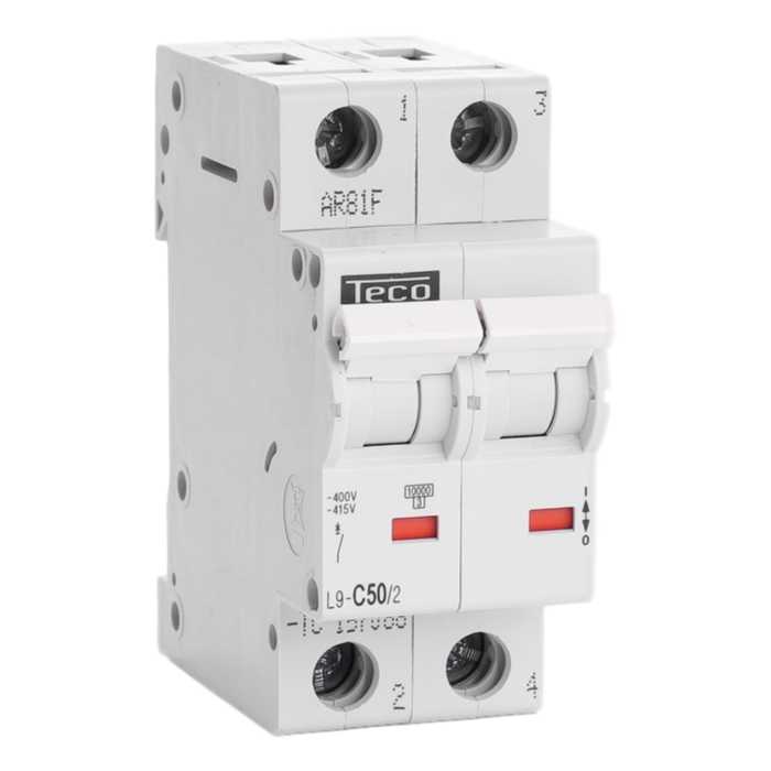 DISJONCTEUR TC 2P 50A 4,5KA COURBE C DISJONCTEUR TC 2P 50A 4,5KA COURBE C