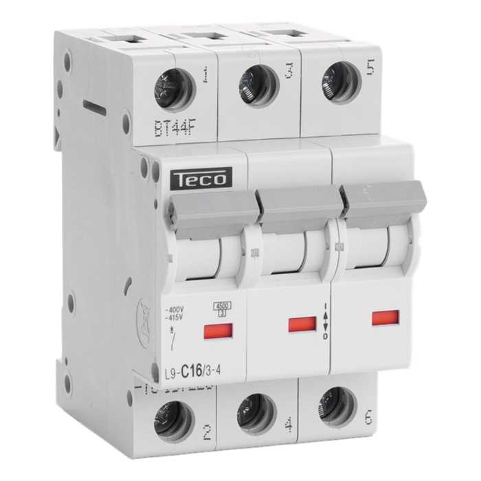 DISJONCTEUR TC 3P 16A 4,5KA COURBE C DISJONCTEUR TC 3P 16A 4,5KA COURBE C