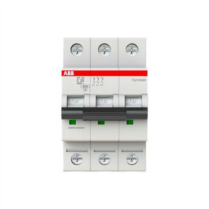 DISJONCTEUR VY30 3KA 3P 25A 3M TYPE C DISJONCTEUR VY30 3KA 3P 25A 3M TYPE C