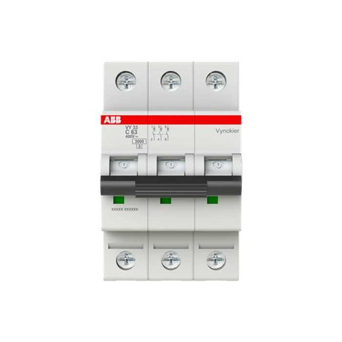 DISJONCTEUR VY30 3KA 3P 63A 3M TYPE C DISJONCTEUR VY30 3KA 3P 63A 3M TYPE C