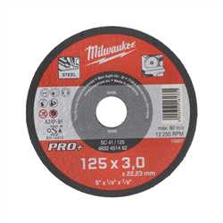 DISQUE A TRONCONNER PRO+ 125MM EPAISSEUR 3 MM