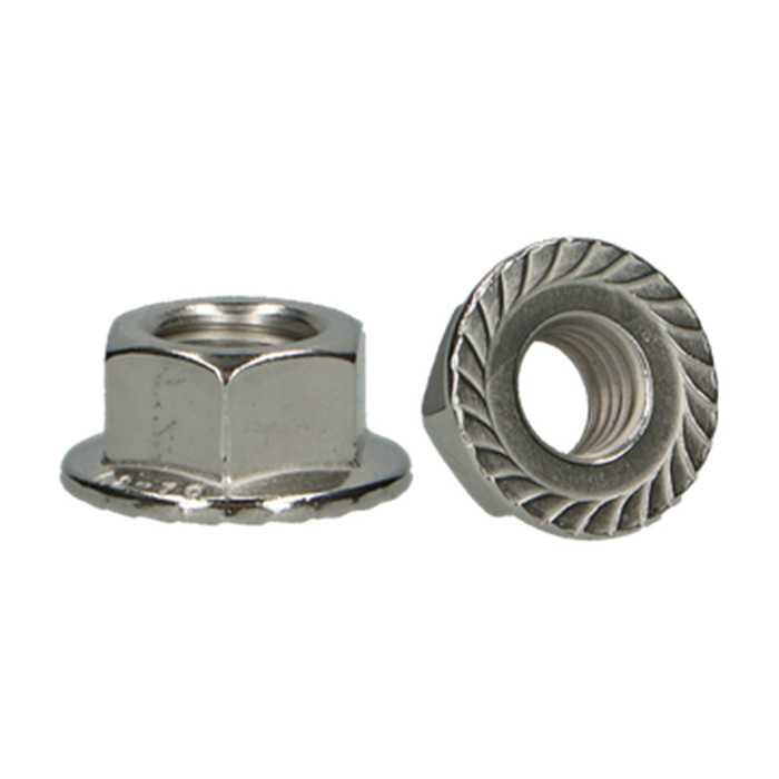 ECROU A EMBASE CRANTEE DIN 6923 M10 A2 ECROU A EMBASE CRANTEE DIN 6923 M10 A2