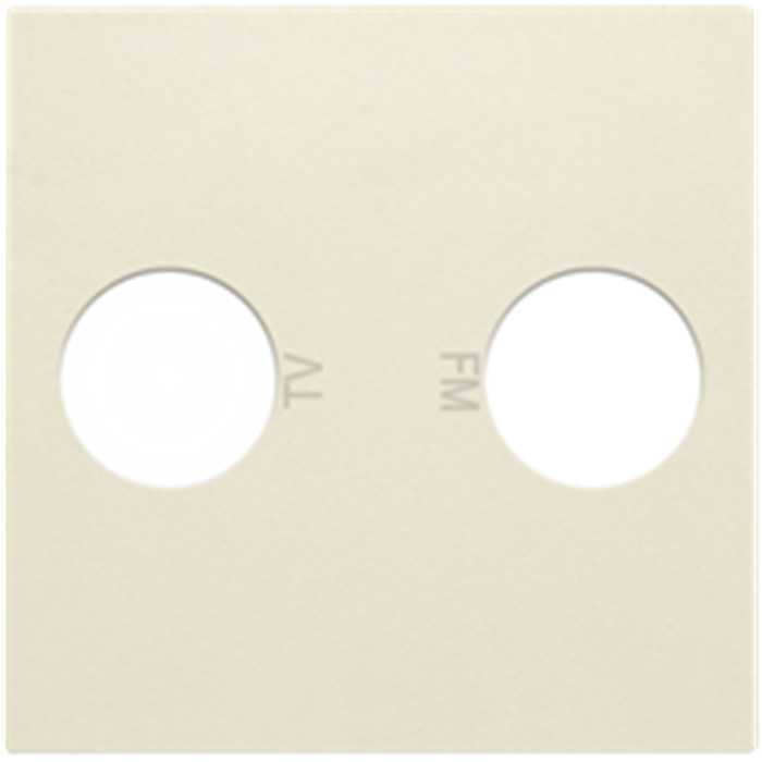 ENJOLIVEUR PRISE COAXIALE TV ET FM CREME ENJOLIVEUR PRISE COAXIALE TV ET FM CREME