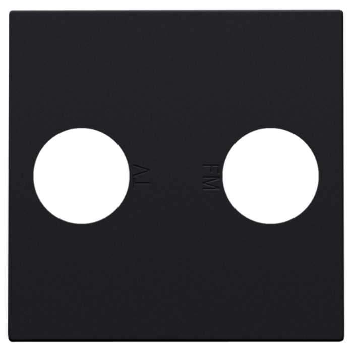 ENJOLIVEUR PRISE COAXIALE TV ET FM NOIR ENJOLIVEUR PRISE COAXIALE TV ET FM NOIR