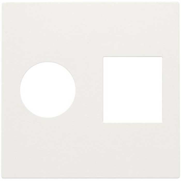 ENJOLIVEUR PRISE COAXIALE TV ET RJ45 BLANC ENJOLIVEUR PRISE COAXIALE TV ET RJ45 BLANC