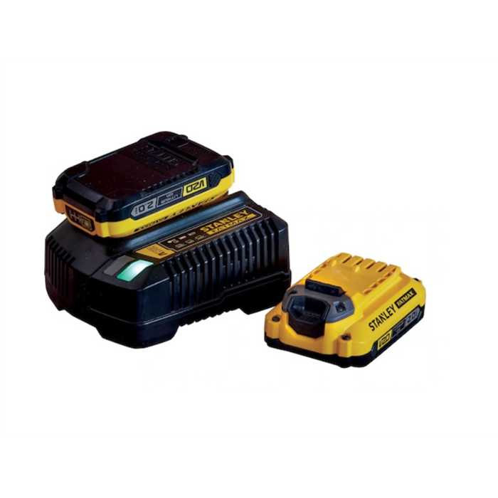 FATMAX KIT V20 18V BATTERIE 2X2AH + CHARGEUR FATMAX KIT V20 18V BATTERIE 2X2AH + CHARGEUR