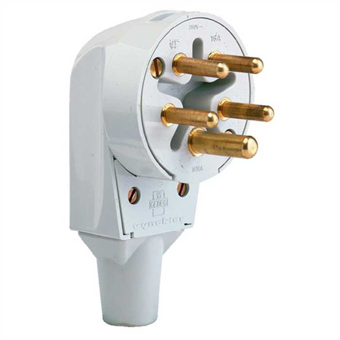 FICHE ETOILE 3P+N+T 16A GRIS FICHE ETOILE 3P+N+T 16A GRIS