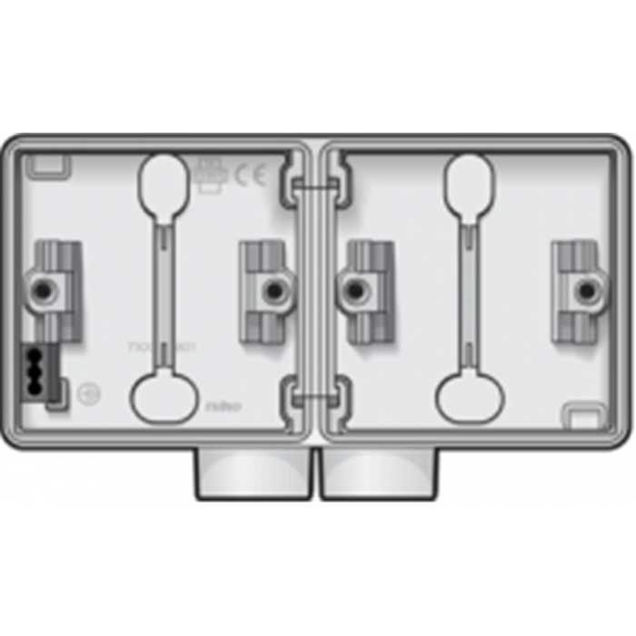 HYDRO BOITE DOUBLE 2 ENTREES BLANC HYDRO BOITE DOUBLE 2 ENTREES BLANC