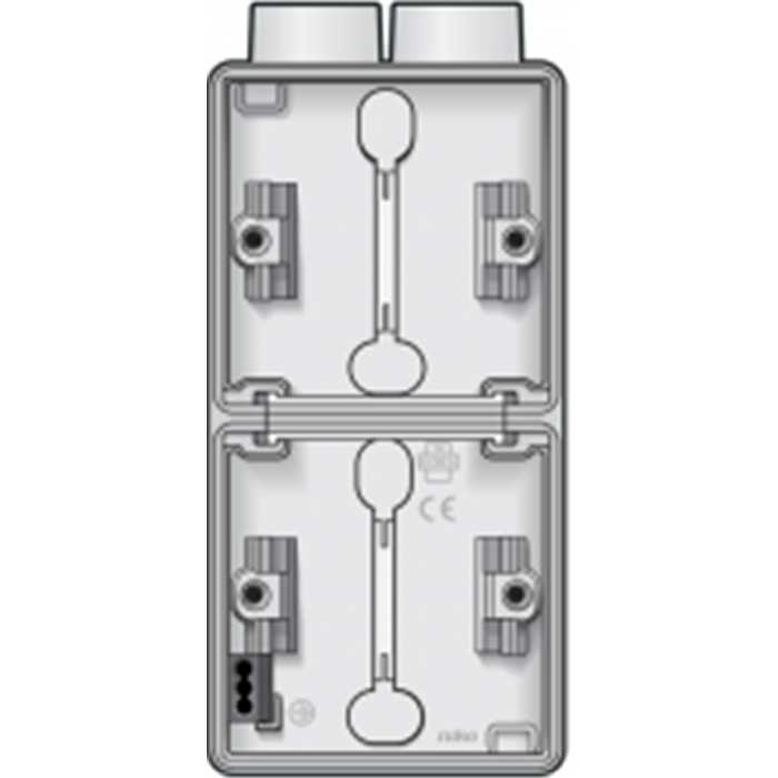 hYDRO BOITE DOUBLE 2 ENTREES BLANC hYDRO BOITE DOUBLE 2 ENTREES BLANC