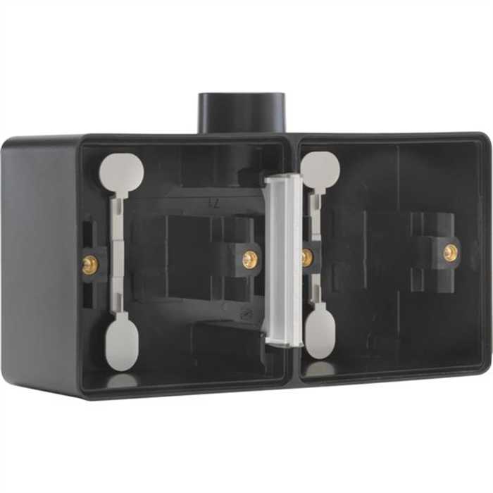 HYDRO - BOITE DOUBLE HORIZONTAL 1 ENTREE M20 NOIR IP55 HYDRO - BOITE DOUBLE HORIZONTAL 1 ENTREE M20 NOIR IP55