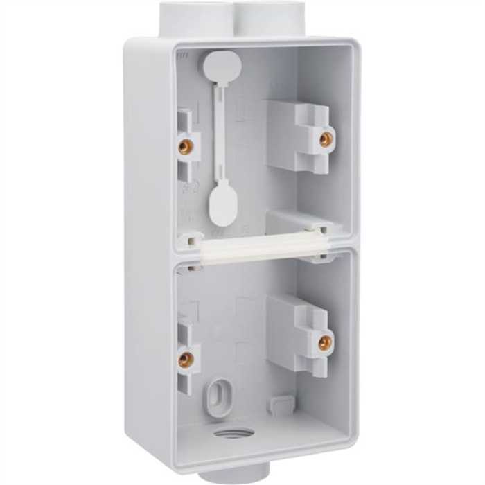 HYDRO - BOITE DOUBLE VERTICAL 1 ENTREE M20 ET 2 ENTREE M20 GRIS IP55 HYDRO - BOITE DOUBLE VERTICAL 1 ENTREE M20 ET 2 ENTREE M20 GRIS IP55