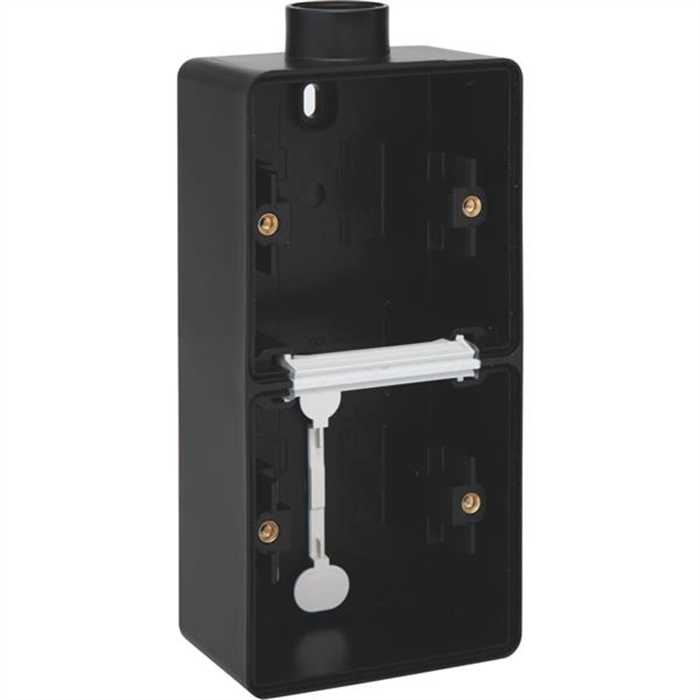 HYDRO - BOITE DOUBLE VERTICALE 1 ENTREE NOIR HYDRO - BOITE DOUBLE VERTICALE 1 ENTREE NOIR