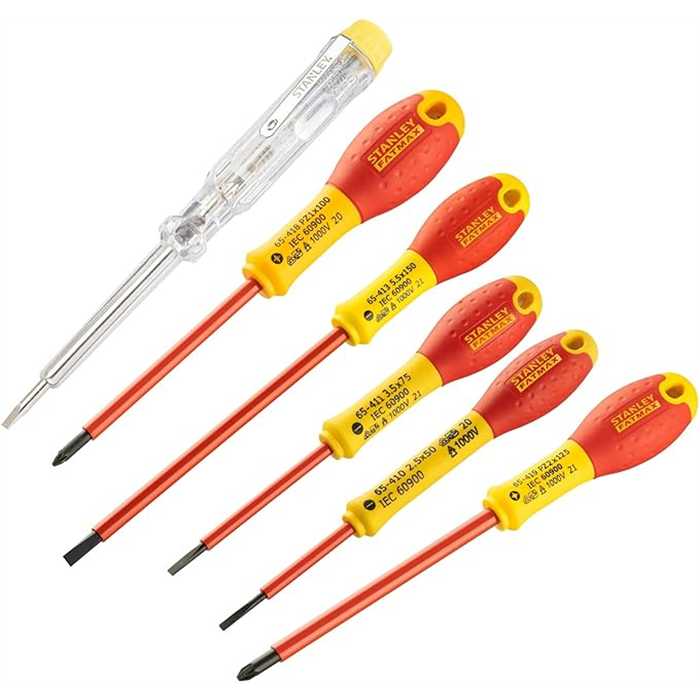 JEU DE TOURNEVIS ELECTRICIEN FATMAX (6PC) JEU DE TOURNEVIS ELECTRICIEN FATMAX (6PC)