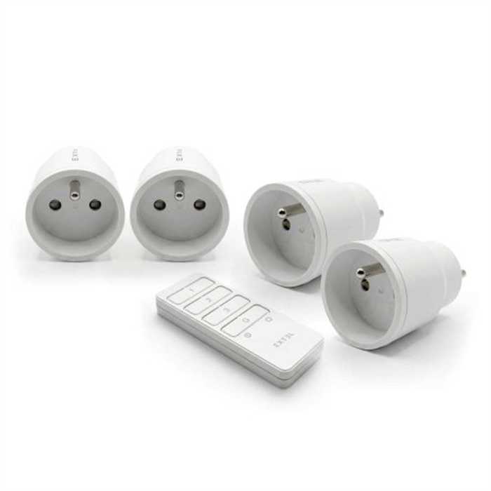 KIT 4 PRISES PILOTABLES AVEC TELECOMMANDE 433MHZ CASA KIT 4 PRISES PILOTABLES AVEC TELECOMMANDE 433MHZ CASA