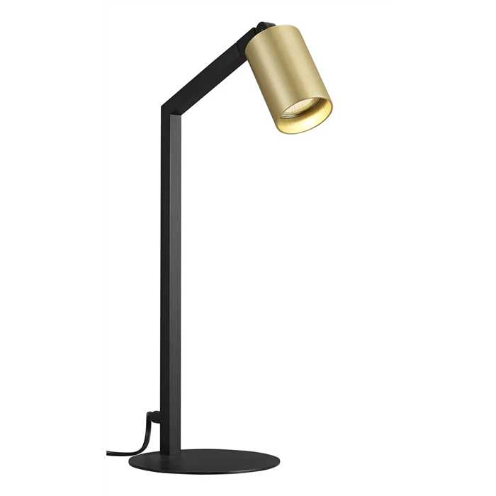 LAMPE DE TABLE "TABOO" GU10 NOIR/DORE LAMPE DE TABLE "TABOO" GU10 NOIR/DORE