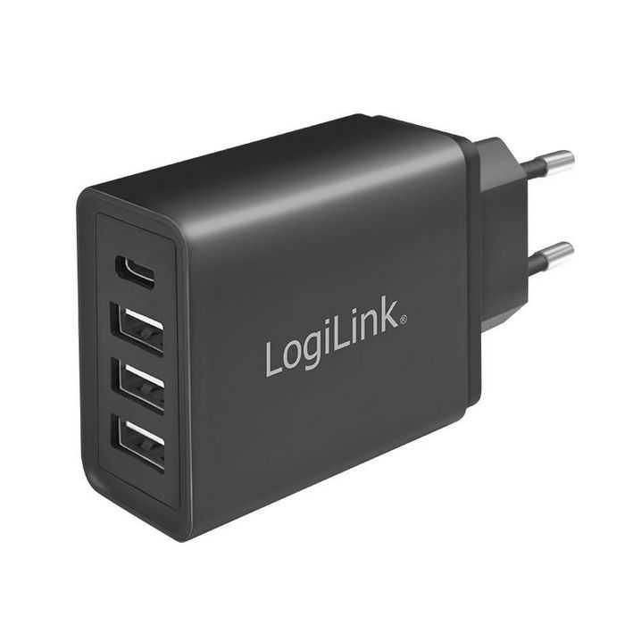LOGILINK USB WALL CHARGEUR 3x USB-A & 1x USB-C 27W LOGILINK USB WALL CHARGEUR 3x USB-A & 1x USB-C 27W
