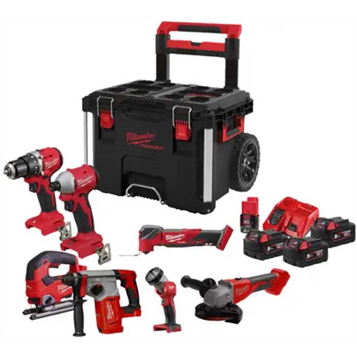 M18 FPP7E-503P PACK 7 OUTILS AVEC PACKOUT ACCU 3X5.0AH + FREE M12 M18 FPP7E-503P PACK 7 OUTILS AVEC PACKOUT ACCU 3X5.0AH + FREE M12