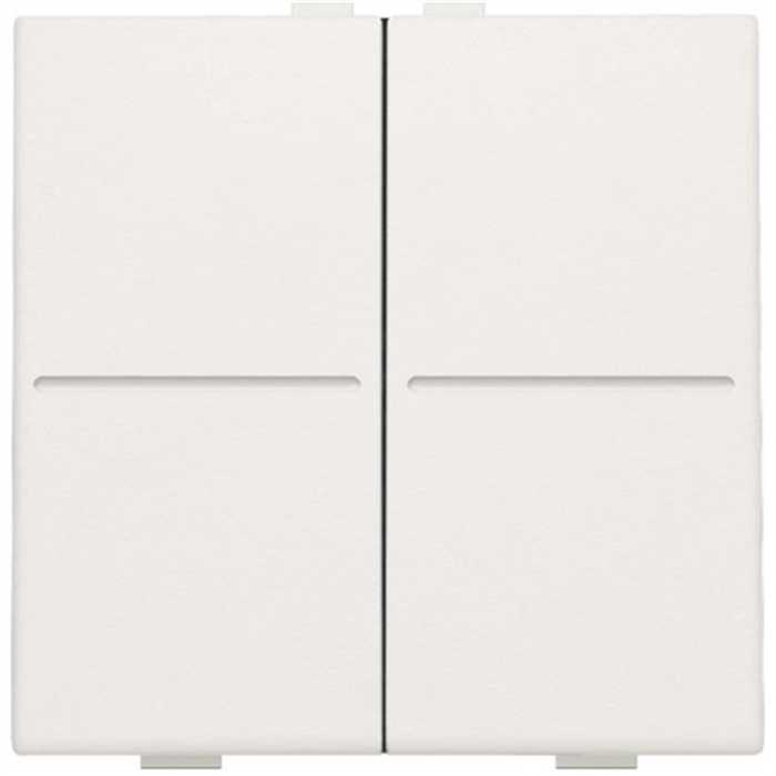 MANETTE DOUBLE POUR INTERRUPTEUR SANS FIL BLANC MANETTE DOUBLE POUR INTERRUPTEUR SANS FIL BLANC