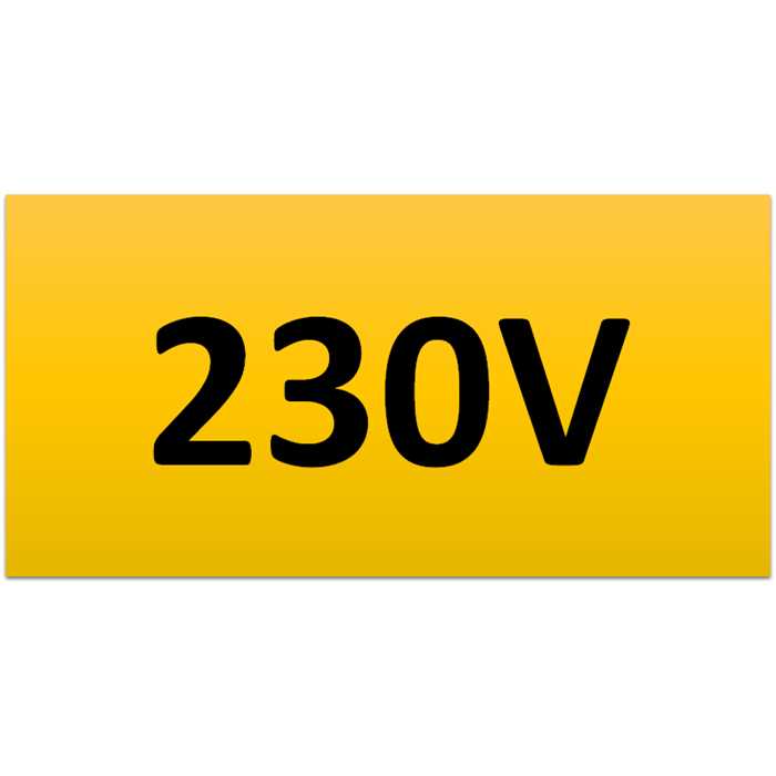 MARQUEUR VOLTAGE 37X74MM 230V MARQUEUR VOLTAGE 37X74MM 230V