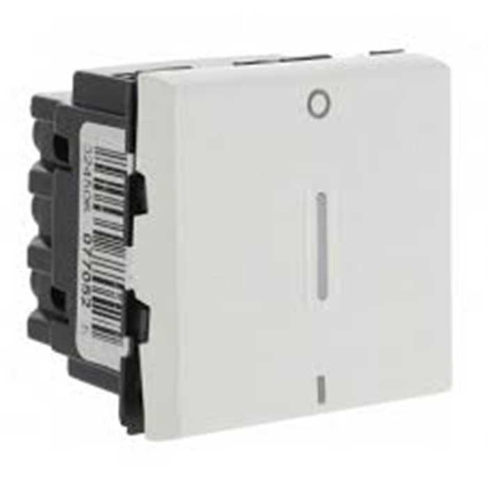 MOSAIC - INTERRUPTEUR BIPOLAIRE 2 MODULES +VOYANT BLANC MOSAIC - INTERRUPTEUR BIPOLAIRE 2 MODULES +VOYANT BLANC
