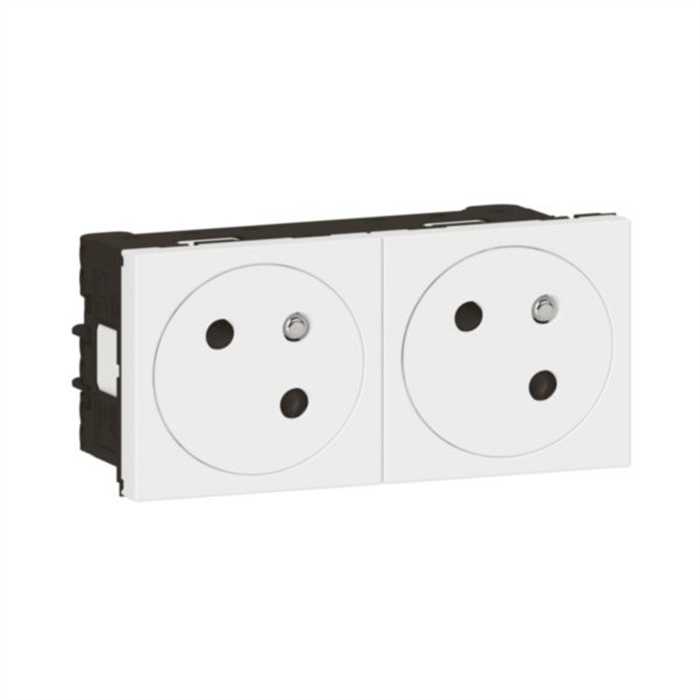 MOSAIC - PRISE DLP 2X2P+T AUTOMATIQUE BLANC MOSAIC - PRISE DLP 2X2P+T AUTOMATIQUE BLANC