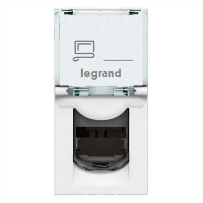 MOSAIC - PRISE RJ45 CAT.6 UTP 1 MODULE BLANC MOSAIC - PRISE RJ45 CAT.6 UTP 1 MODULE BLANC